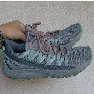 Merrell Bravada Edge Women’s 9 Running Hiking Shoes Gray Green Purple
